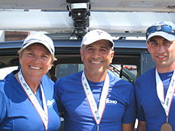 Rowing competition winners and medals